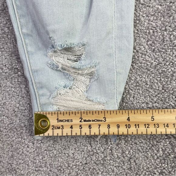 American Eagle Jegging Jeans Women's 10 Short Blue Mid-Rise Light Wash Denim - Picture 12 of 13